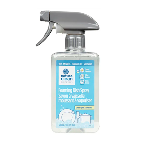 Nature Clean Foaming Dish Spray Frag Free, 500ml