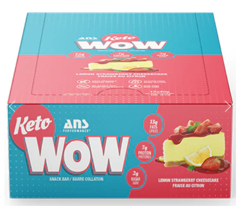 ANS Performance KetoWOW Bar Lemon Strawberry, 12 x 40g