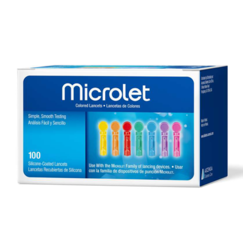 Ascensia Microlet Lancets Colored, 100