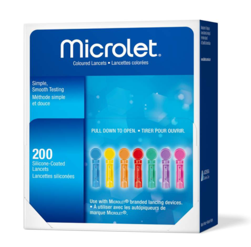 Ascensia Microlet Lancets Colored, 200