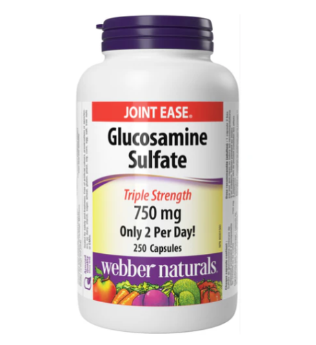 Webber Naturals Glucosamine Sulfate 750mg, 250 Caps