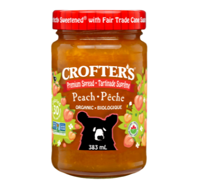 Crofter's Organic Peach Spread, 383mL