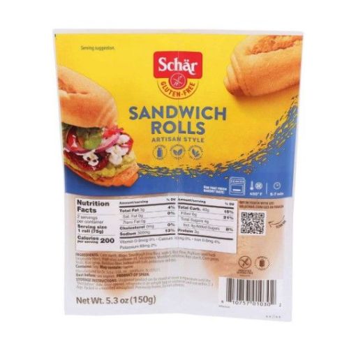Schar Sandwich Rolls Artisan Style, 150g