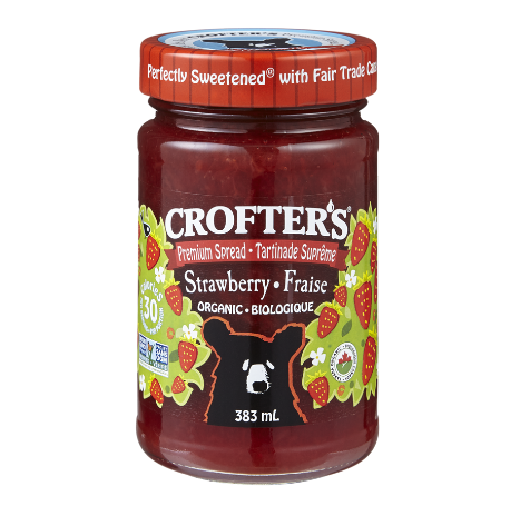 Crofter's Organic Strawberry Spread, 383mL