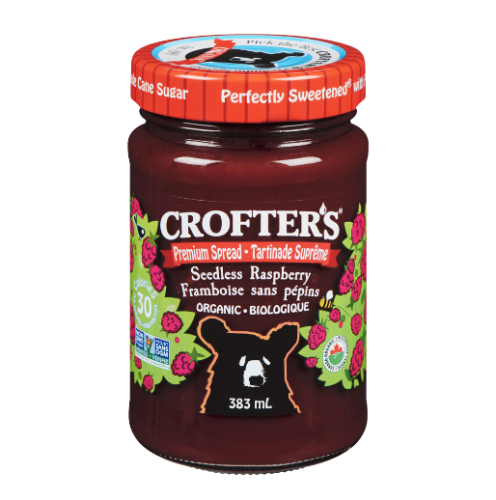 Crofter's Organic Raspberry Spread, 383mL