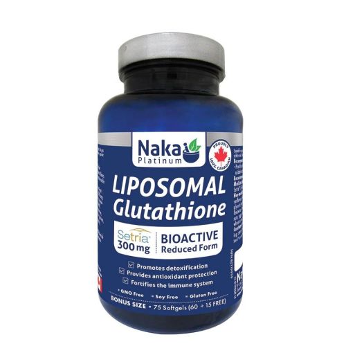 Naka Platinum Liposomal Glutathione 300mg, 75 Softgels