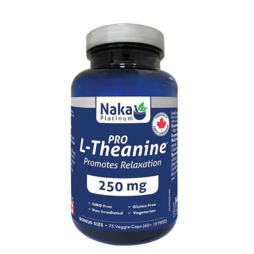 Naka Platinum Pro L-Theanine, 75 V-Capsules