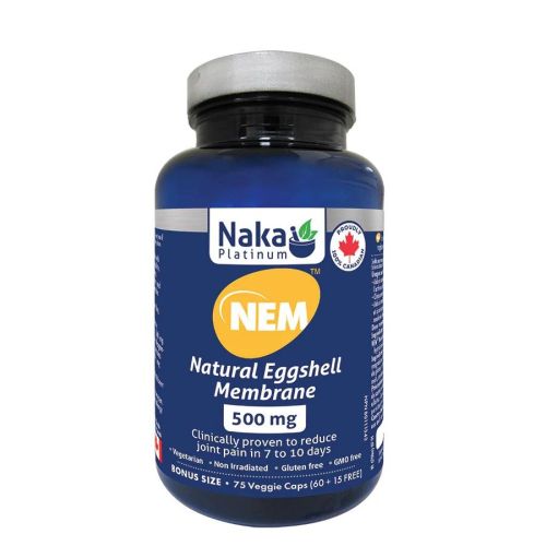 Naka Platinum NEM Natural Eggshell Membrane, 75 V-Capsules