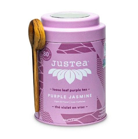 JusTea Purple Tea - Purple Jasmine, 6 x 90g