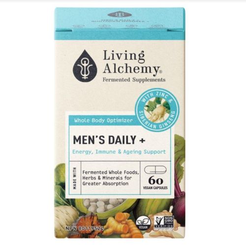 Living Alchemy  Whole Body Optimizer, Men's Daily+, Energy, Immune & Aging, 60ct