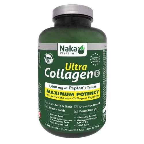 Naka Platinum Ultra Collagen (Bovine Source), 250 Tablets