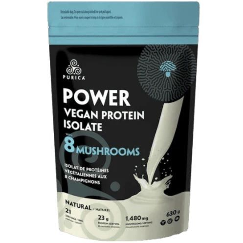 PURICA Power Vegan Protein with 8 Mushrooms - Natural (630g)