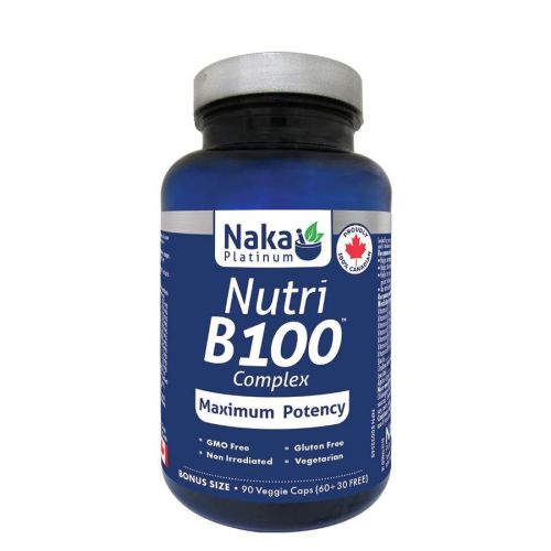 Naka Platinum Nutri B100 Complex, 90 V-Capsules