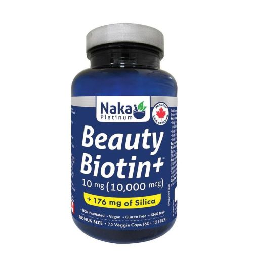 Naka Platinum Beauty Biotin + Silica - 75 V-Capsules
