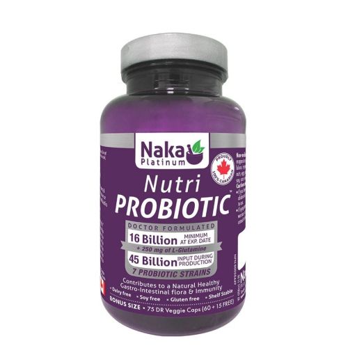 Naka Platinum Nutri Probiotic, 75 Dr V-Capsules