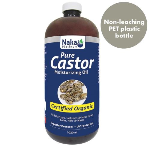 Naka Platinum Moisturizing Oil - Organic Castor, 1020ml