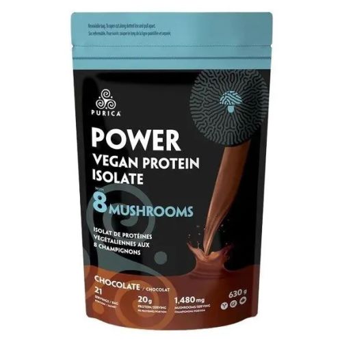 PURICA Power Vegan Protein with 8 Mushrooms - Chocolate (30g)