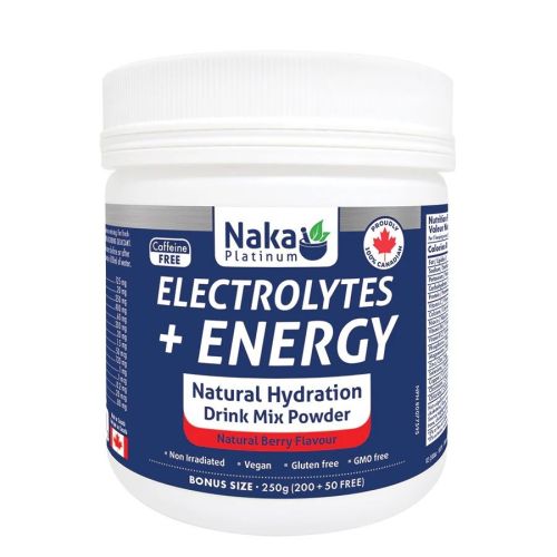 Naka Platinum Electrolytes + Energy Natural Sport Drink Mix, 250g