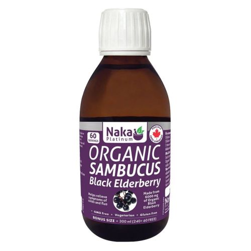 Naka Platinum Organic Sambucus Black Elderberry, 300ml