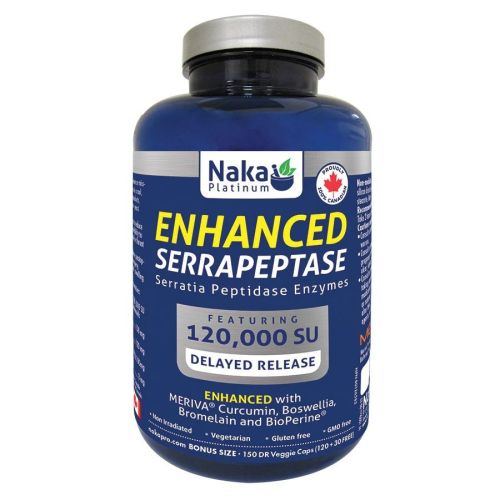 Naka Platinum Enhanced Serrapeptase, 75 V-Capsules