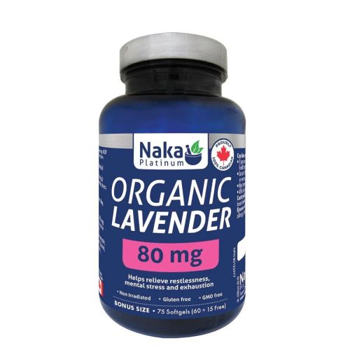 Naka Platinum Organic Lavender, 75 softgels