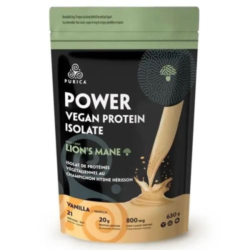 PURICA Power Vegan Protein with Lion's Mane - Vanilla (30g)