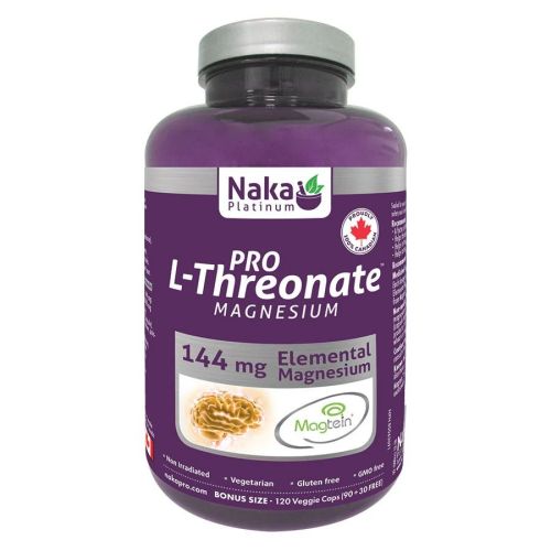 Naka Platinum Pro L-Threonate, 120 V-Capsules