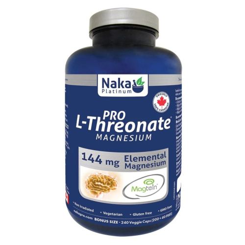 Naka Platinum Pro L-Threonate, 240 V-Capsules