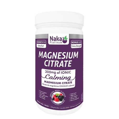 Naka Platinum Magnesium Citrate Calming, 300g Powder