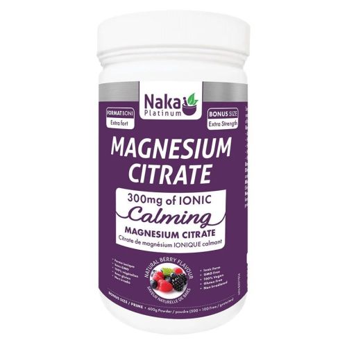 Naka Platinum Magnesium Citrate Calming, 600g Powder