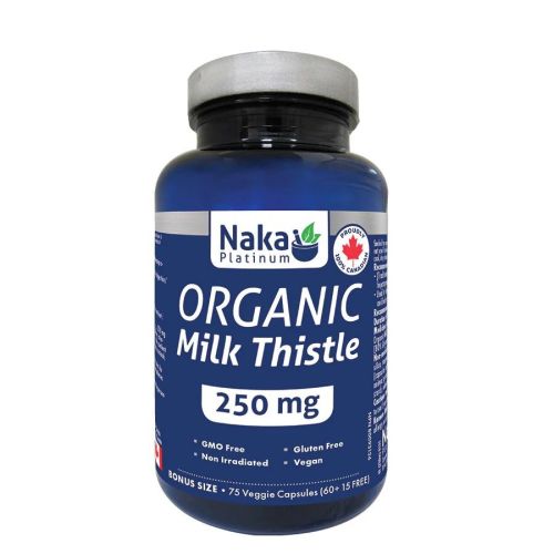 Naka Platinum Organic Milk Thistle, 75 Capsules