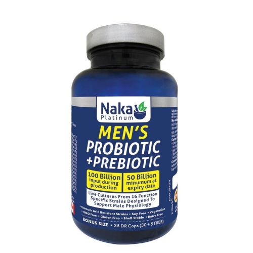 Naka Platinum Men's Probiotic + Prebiotic, 35 DR Capsules