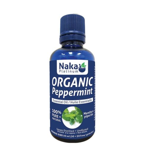 Naka Platinum Organic Essential Oil - Peppermint, 50ml