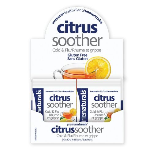 Prairie Naturals Citrus Soother Cold & Flu, 10g x 30 Packets Powder