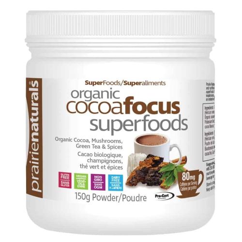 Prairie Naturals Organic Cocoa Focus SuperFoods, 150g Powder