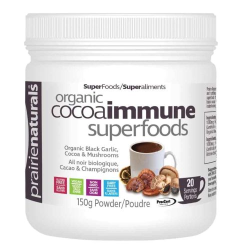 Prairie Naturals Organic Cocoa Immune Superfoods, 150g Powder