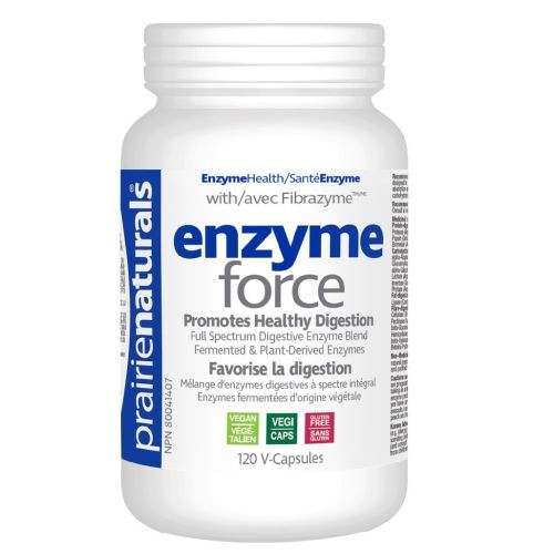 Prairie Naturals Enzyme-Force, 120 V-Capsules