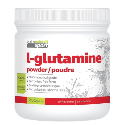Prairie Naturals L-Glutamine Powder, 200g Powder