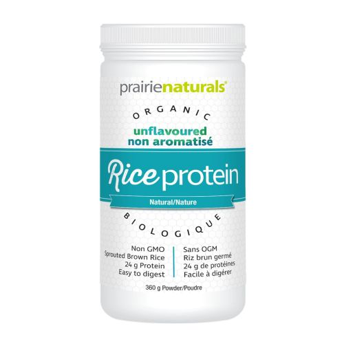 Prairie Naturals Organic Rice Protein - Natural, 360g Powder