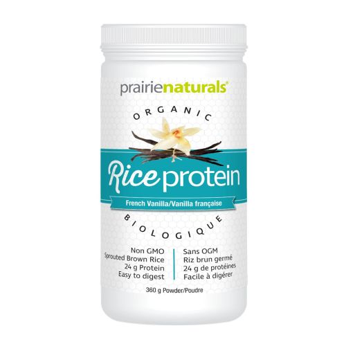 Prairie Naturals Organic Rice Protein - French Vanilla, 360g Powder