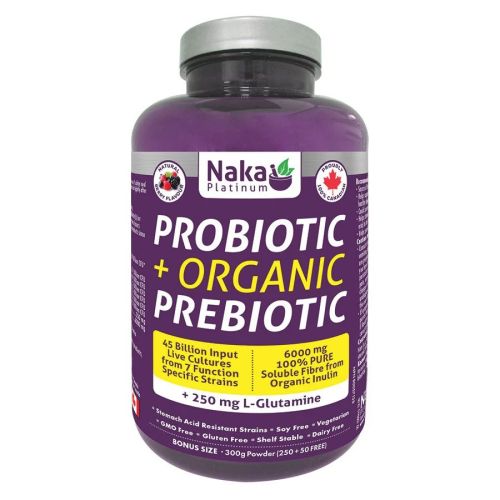 Naka Platinum Probiotic + Organic Prebiotic, 300g Powder