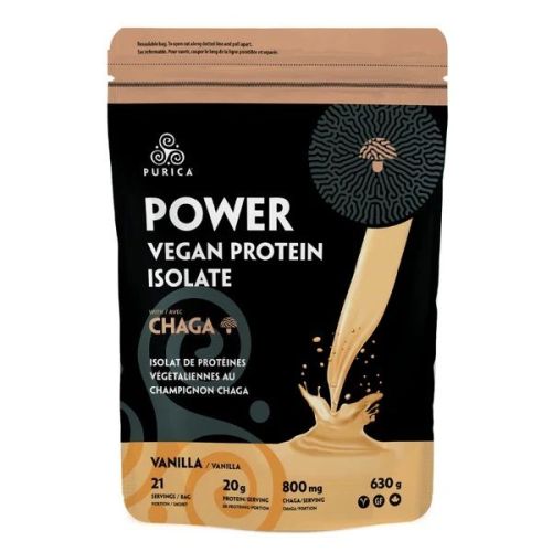 PURICA Power Vegan Protein with Chaga - Vanilla (630g)