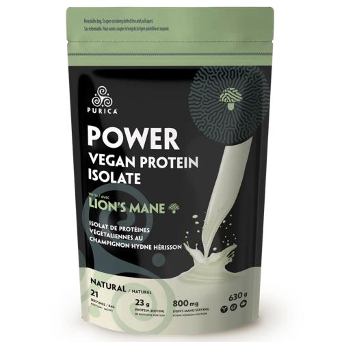 PURICA Power Vegan Protein with Lion's Mane - Natural (630g)
