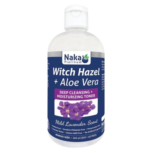 Naka Platinum Moisturizer Witch Hazel + Aloe Vera, 360ml