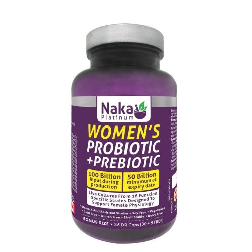 Naka Platinum Women's Probiotic + Prebiotic, 35 DR Capsules