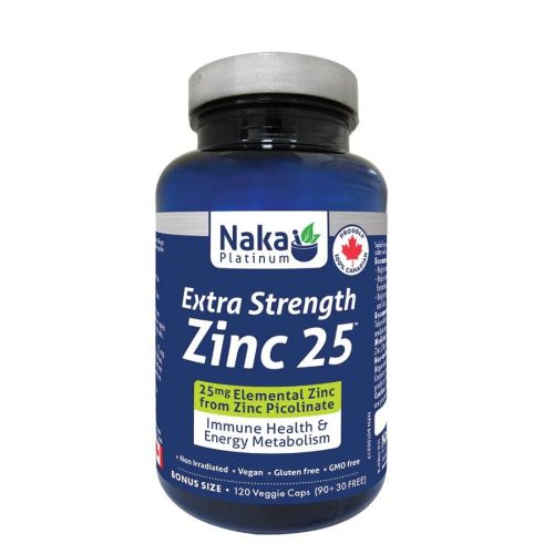 Naka Platinum Zinc 25 Picolinate, 120 V-Capsules