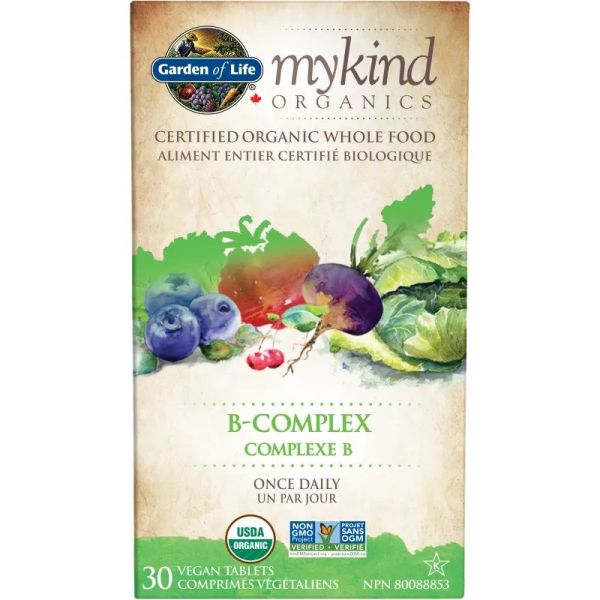 Garden Of Life Mykind Organics - B-Complex Once Daily, 30 Tablets